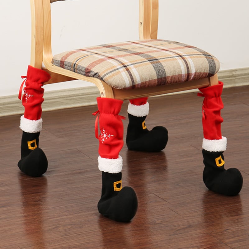 Christmas Chair Leg Covers (Holiday Boot Design)