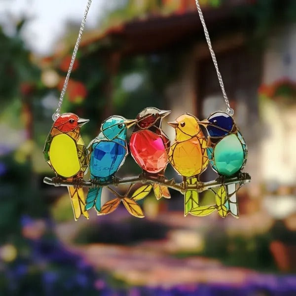 Colorful Birds Ornament