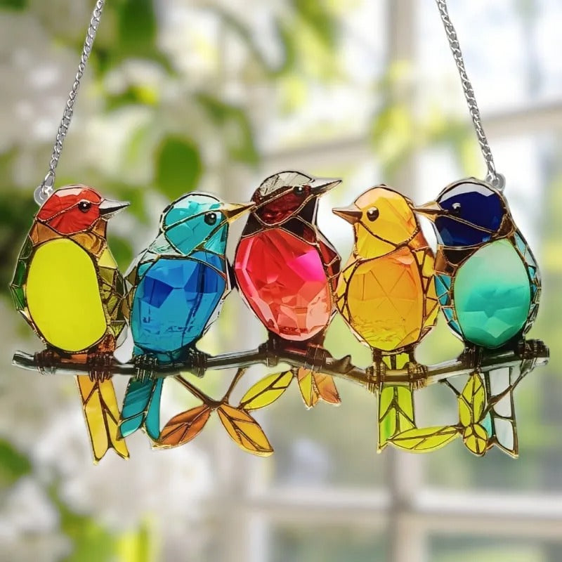 Colorful Birds Ornament