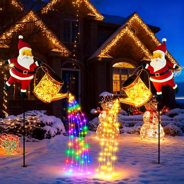 🎅Christmas Sale 49% OFF🎄Christmas Solar Santa Kettle Lights