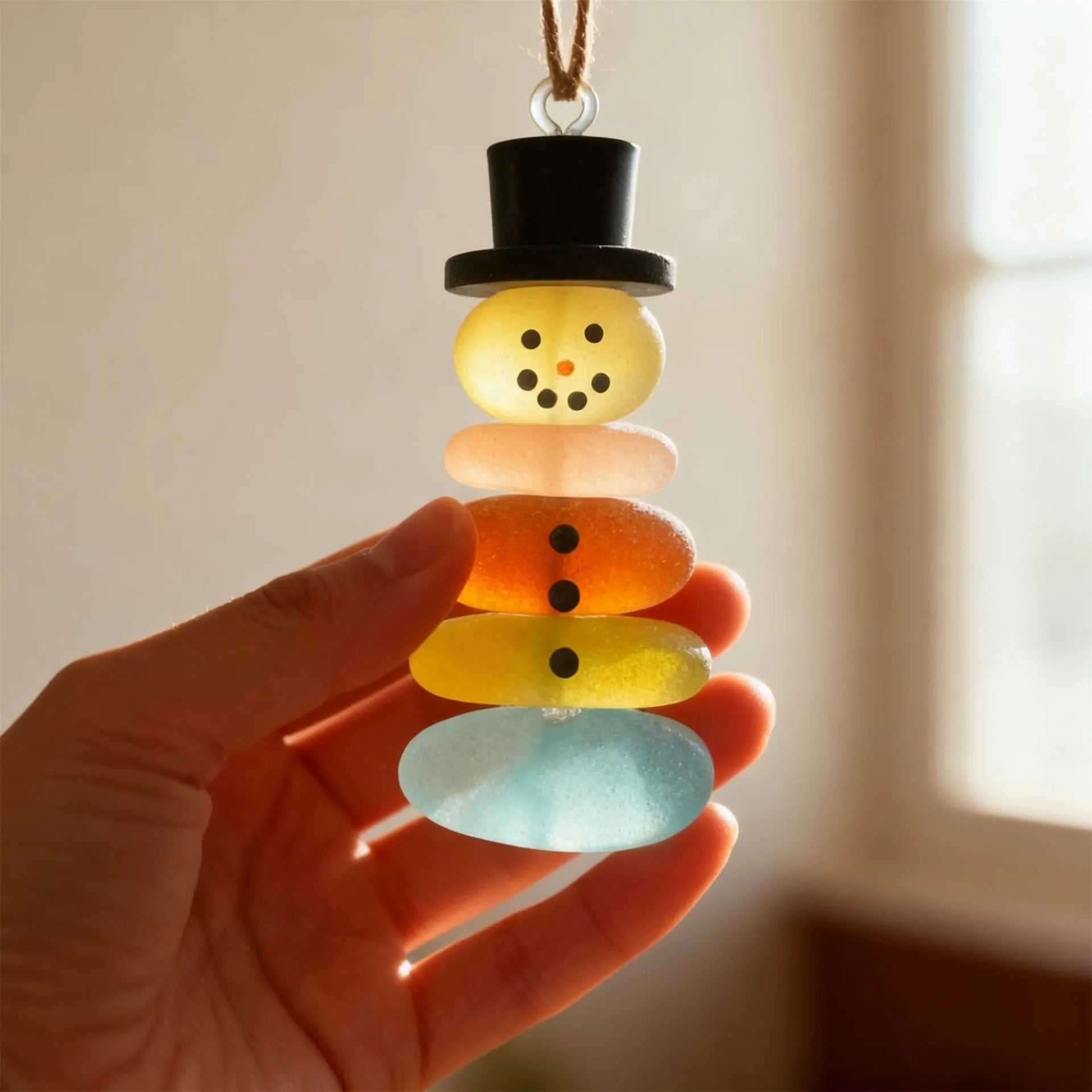 Handmade Sea Glass Christmas Ornament