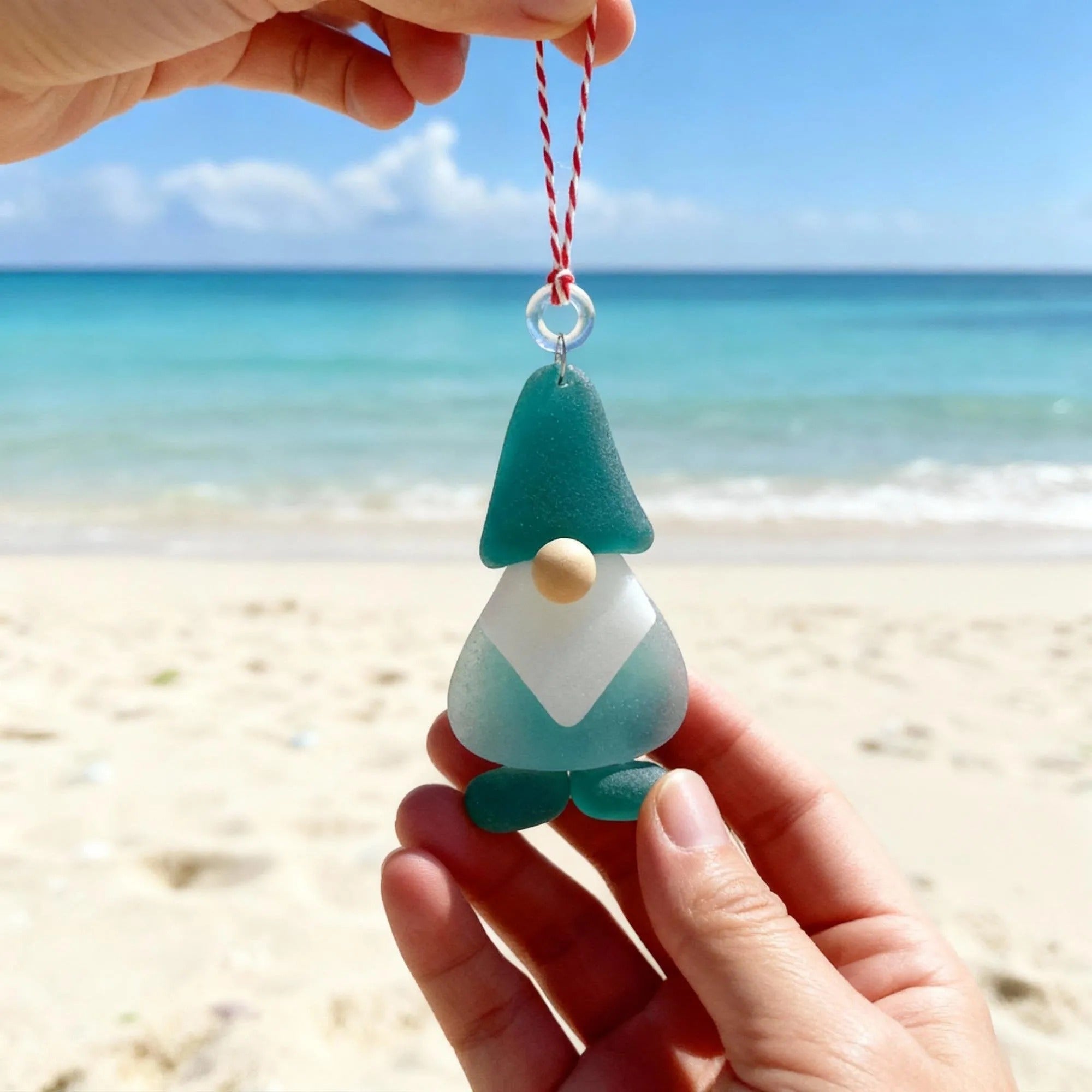 Handmade Sea Glass Christmas Ornament