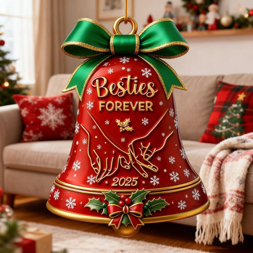 2025 Besties Forever Christmas Bell Ornament Prestige Deal - Top Tier!B1F9L6M2K7