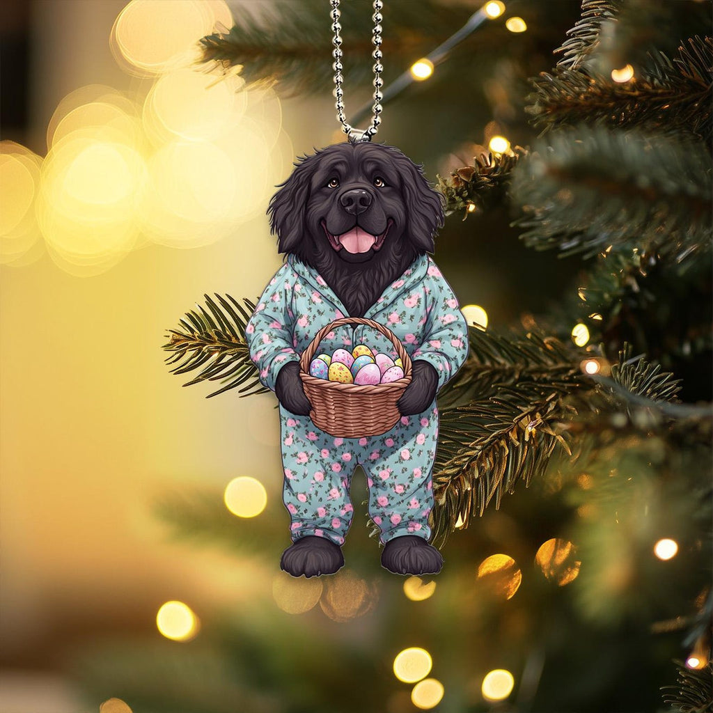 2D Flat Puppy Car Hanging Ornament