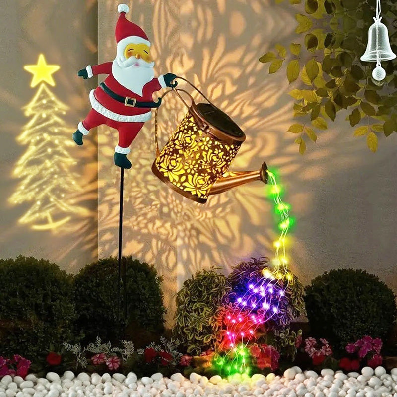 🎅Christmas Sale 49% OFF🎄Christmas Solar Santa Kettle Lights