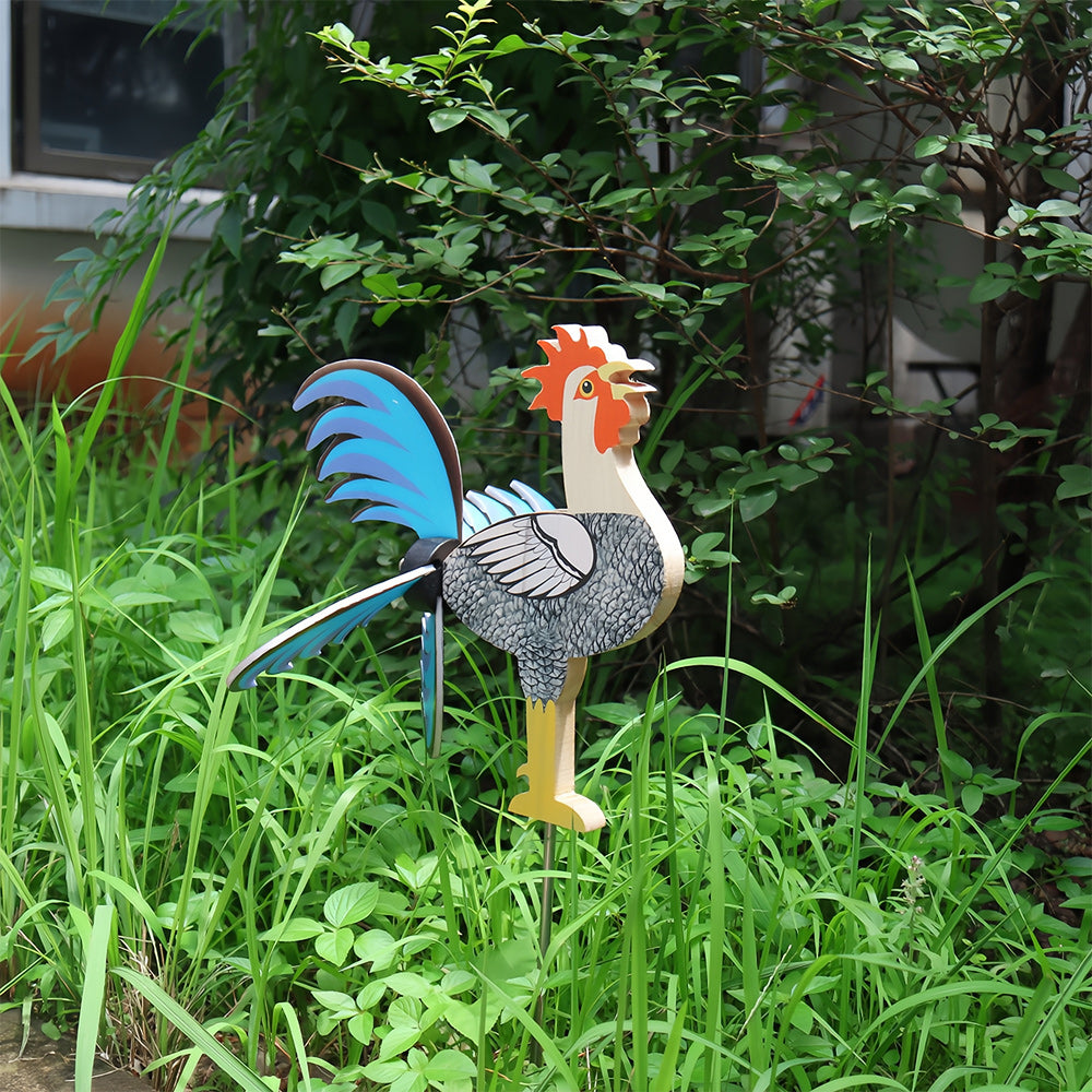 Live Rooster Windmills - Premium Garden Decor Spotlight Steal - Featured Today!F9M2L1F7K5