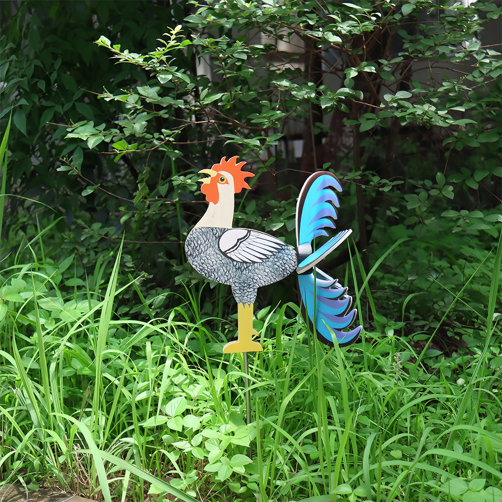 Live Rooster Windmills - Premium Garden Decor Spotlight Steal - Featured Today!F9M2L1F7K5