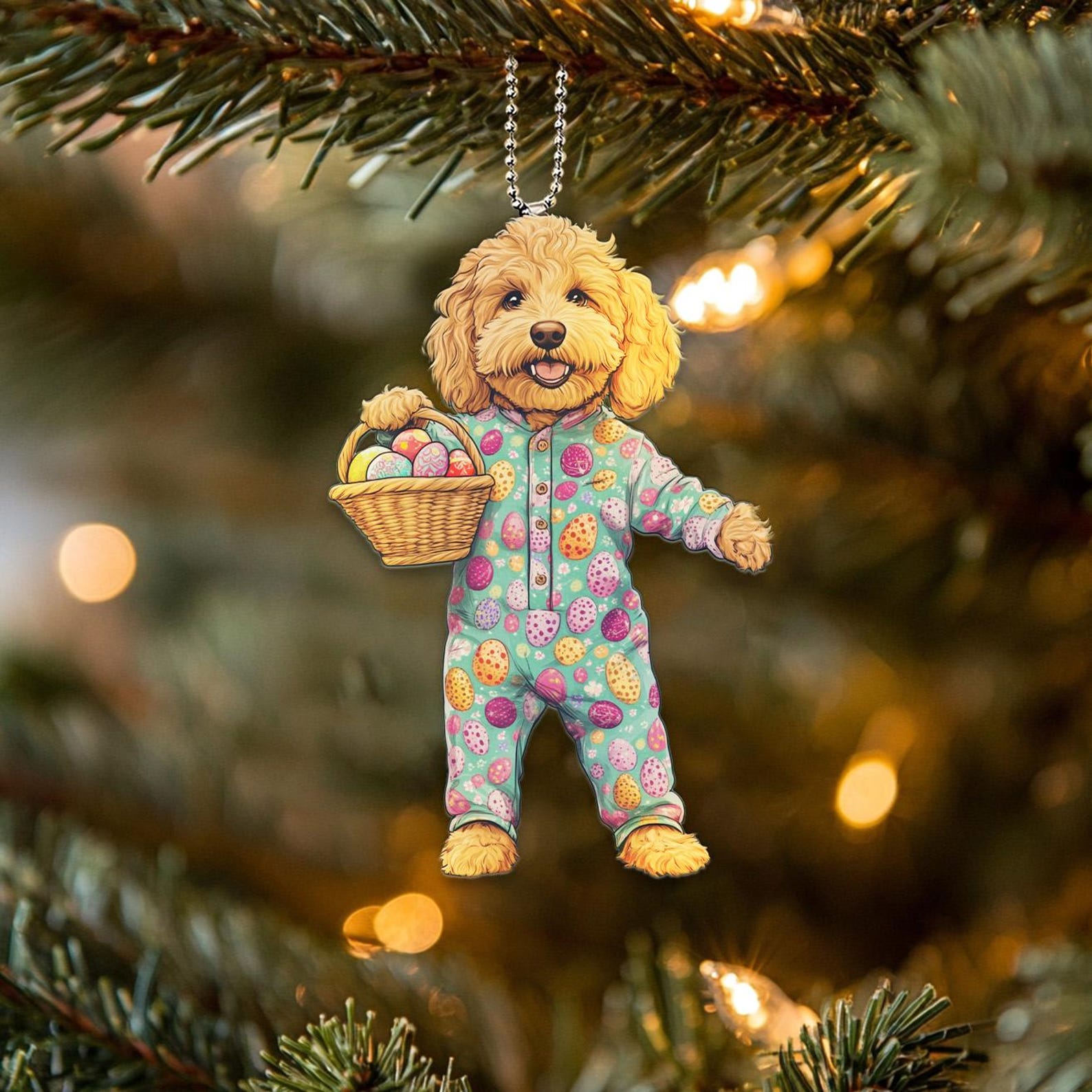 2D Flat Puppy Car Hanging Ornament
