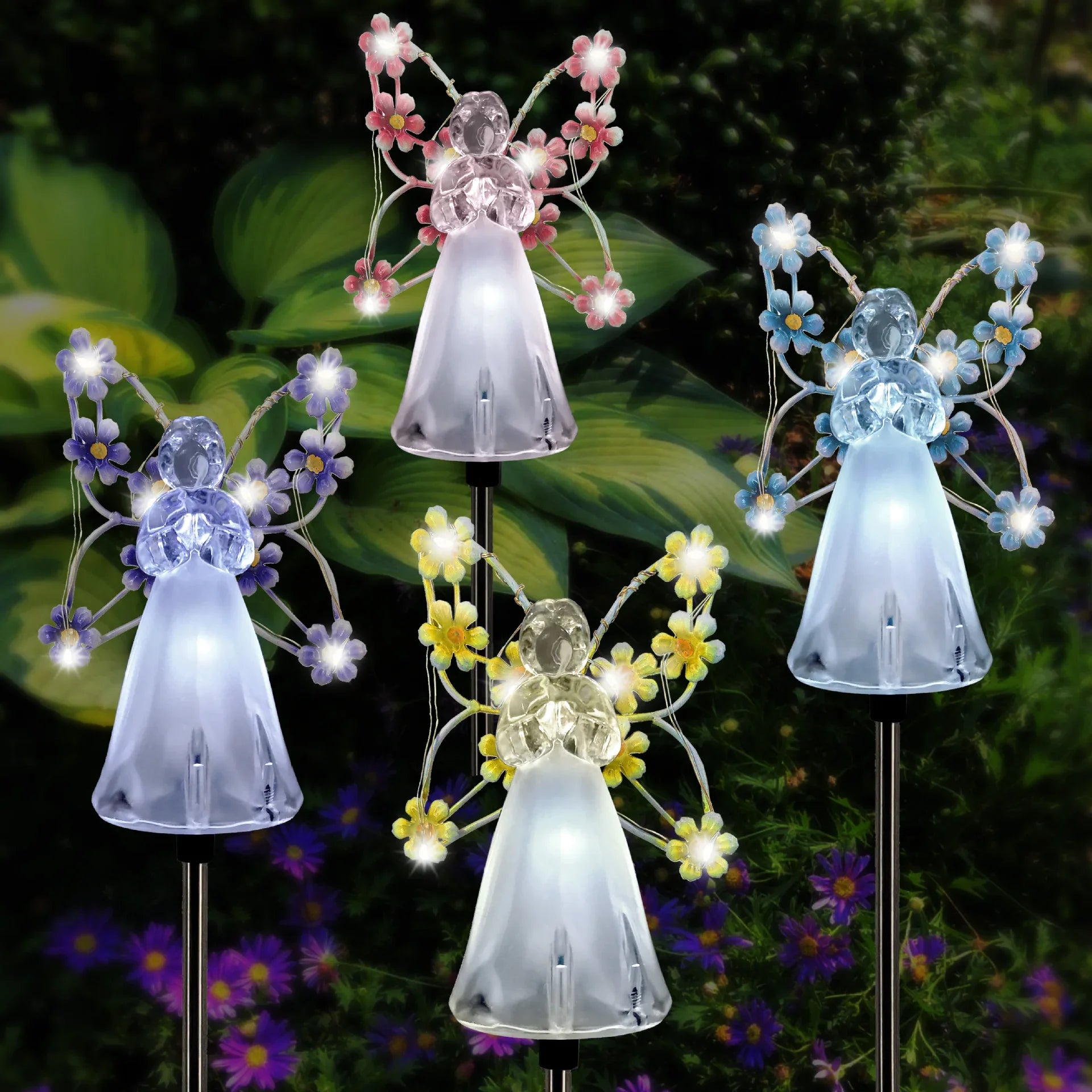 Solar Angel Garden Stake Lights